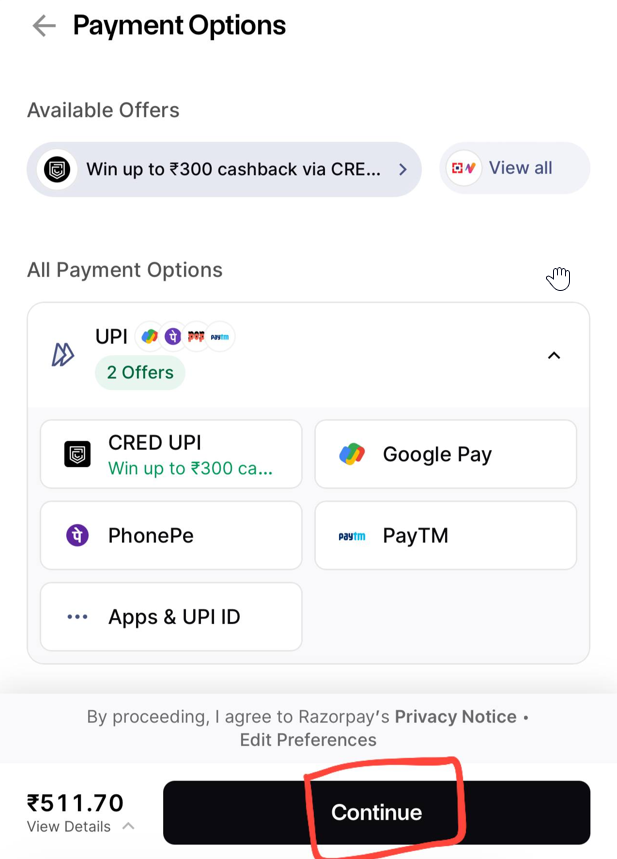 Complete Payment
